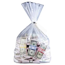 Mmfindstry Currency Deposit Bags, 12 X 20, Clear, 100/Box