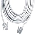 GE TL96181 Phone Line Cord (100 ft, Ivory, 4-conductor)