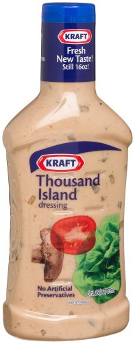 Kraft Thousand Island Dressing, 16-Ounce Plastic Bottles (Pack of 6) by Kraft