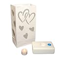 Wedding Heart Complete LED Luminaria Kit 12-pk.