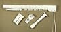A&F Rod Decor - Single Traverse Curtain Rods 48-84 inch, One way - Cords Right