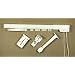 A&F Rod Decor - Single Traverse Curtain Rods 48-84 inch, One way - Cords Right