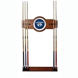NHL Nashville Predators two-piece Wood and Mirror Wall Cue Rack