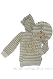 Lipstik Embellished Hooded Striped Top