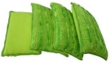 Zwipes 745 Microfiber Non-Scratch Nylon Striped Sponge - Pack of 4