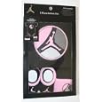 Nike Jordan Jumpman23: 3 Piece Infant Set, Lap Shoulder Bodysuit/booties/cap Size: 0-6 Months Black/pink