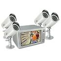 SVAT CLEARVU1 Ultra Compact Web Ready DVR Security System - Digital Video Recorder with Built-in 7" LCD and 4 Hi-Res Indoor/Outdoor Night Vision Surveillance Cameras
