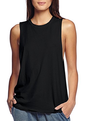 HyBrid & Company Womens Super Comfy Cotton Jersey Relaxed Tank Top Shirt