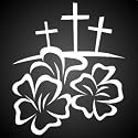 Christian Decals : Calvary Vinyl Graphic Sticker