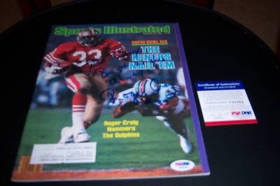 Roger Craig 49ers Psa/dna Signed Sports Illustrated - Autographed MLB Magazines