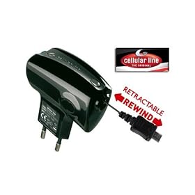 Cellular Line - Chargeur voyage � c�ble enroulable micro USB