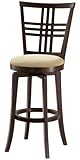 Hillsdale Tiburon II 24-Inch Swivel Counter Stool, Espresso Finish with Cre ....