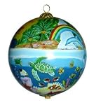 Hawaiian Ornament: Dolphins, Turtles and Rainbow