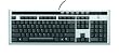Logitech UltraX Premium USB Tastatur schnurgebunden silber OEM (deutsches Tastaturlayout, QWERTZ)