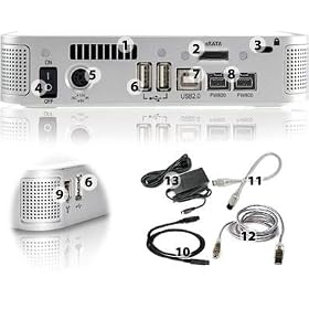 NewerTech MiniStack v3 Quad Interface' FireWireŽ 800 400 USB 2.0 eSATA Powered Hub Storage... by MiniStack