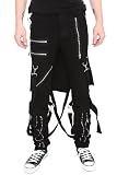 Tripp Black Zipper Bum Flap Pants