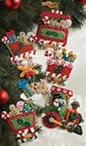 41O3hPIxfTL. SL160  Bucilla Candy Express Ornaments Felt Applique Kit 4X4 1/2 Set Of 6 86157, 1 Item/Order