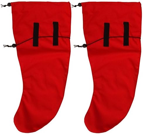 Anti Leech Hiking Socks Free Size Protection for Trekking (Red, Standard)