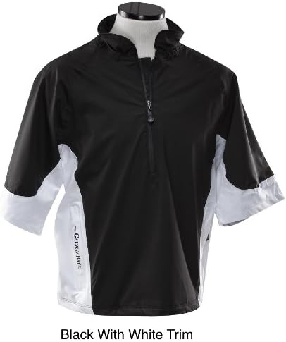 New Galway Bay Golf All-Weather 3/4 Sleeve Jacket Black/White XXL GB3100BK