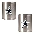 Dallas Cowboys 2pc Stainless Steel Can Holder Set- Primary Logo NFL Football
