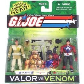 Childrens Toyshop  Toys : GI Joe 3 3/4 Valor vs Venom Dusty and Zartan 2 Pack Action Figures