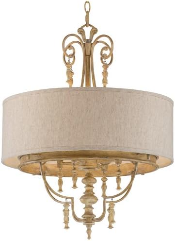 French White 20" Wide 4-Light Pendant Light