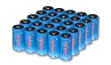 25 Pcs of Tenergy CR123A Lithium Photo Batteries High capacity 1300mAh