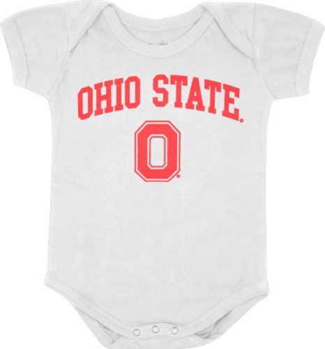 Ohio State Buckeyes Newborn/Infant White Big Fan Creeper