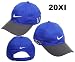 Nike Golf 2011 Tour Blocked Cap Hat 20XI Victory Red Logo Blue w/ Grey Bill