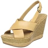 Libby Edelman Womens Rose Wedge Slingback Sand