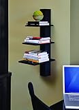 Nexxt by Linea Alton - 3 Tier Wall Shelf - Black