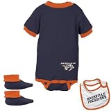 Nashville Predators Navy Infant Hockey Bib & Booties Set