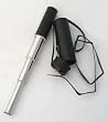 15" Hand Held Silver Telescope w/ Leather Case & 12x Magnification