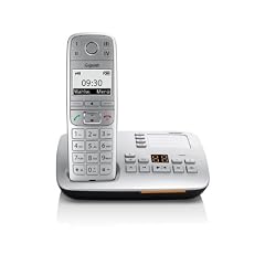 Gigaset E500A Schnurlostelefon (4,83 cm (1.9 Zoll) Display, Anrufbeantworter, Freisprechfunktion) silber