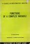 Functions of a Complex Variable: A Course in Mathematical Analysis, Volume II, Part One