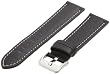 Hadley-Roma Men's MSM906RA-220 22-mm Black Genuine Leather Watch Strap