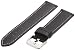 Hadley-Roma Men's MSM906RA-220 22-mm Black Genuine Leather Watch Strap