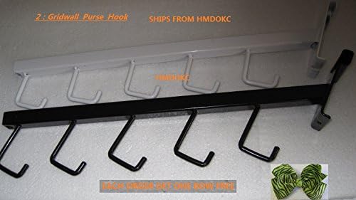 5 Pcs 5-hook Purse Handbag Waterfall Arm Gridwall Display Fixture