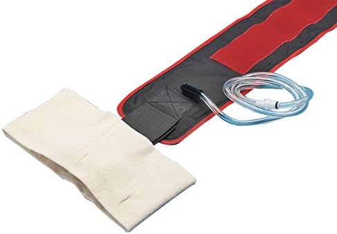 Expressaire Positive Locking Disposable Tourniquet Cuff, 18x4 inches, 2-Line, Red, 10 per case