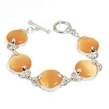 Gift Cat Eye Silver Bracelet Jewelry 8