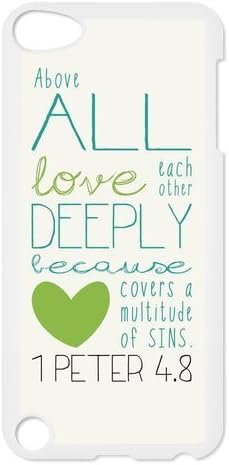 Generic Cell Phones Cover For Apple iPod Touch 5 case Bible Verse Design Plastic phone Cases Protective Shell Personalized Pattern Skin