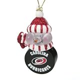 Carolina Hurricanes Nhl All-Star Light-Up Acrylic Snowman Ornament (3)"