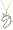 10k Yellow Gold Diamond Unicorn Pendant (1/10 cttw, I-J Color, I3 Clarity), 18
