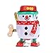 Vintage Retro Style Wind up Snowman Tin Toy Collectible Gift w/ Key