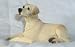 LABRADOR RETRIEVER Yellow lays Figurine Dog RESIN 524Y