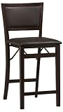 Linon Triena Pad Back 24 High Folding Counter Bar Stool