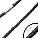 Urban Male Mens Plaited Black Rubber Chain 20in 4mm