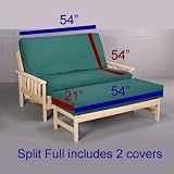 Leather Look Espresso futon cover split Full 705