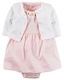 カーターズ Carter's 半袖ワンピース ＆ カーディガン 2点セット 2-Piece Babysoft Bodysuit Dress & Cardigan Set 9M (67-72cm) [並
