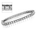 16.80 CT DIAMOND TENNIS BRACELET - PRINCESS CUT